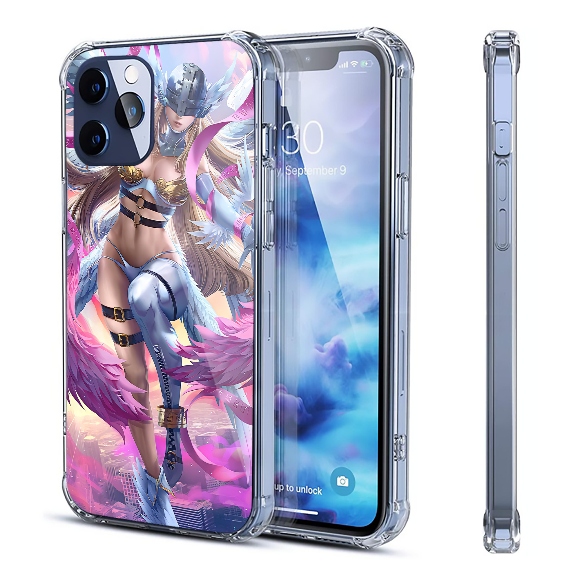（画像用） Digimon デジタルモンスター/デジモン 【iPhone 12シリーズ対応】透明スマホケース（クリアソフトケース）